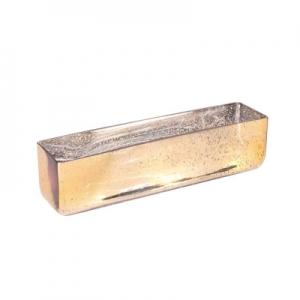Glass Trough Gold (40x10cm)